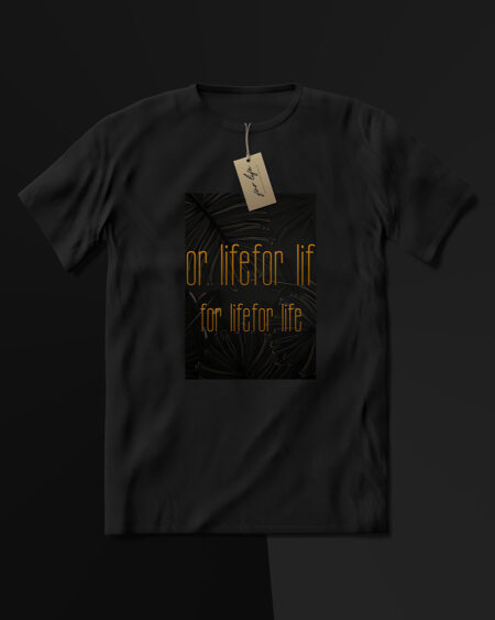 For Life Typographic Statement Streetwear Tee