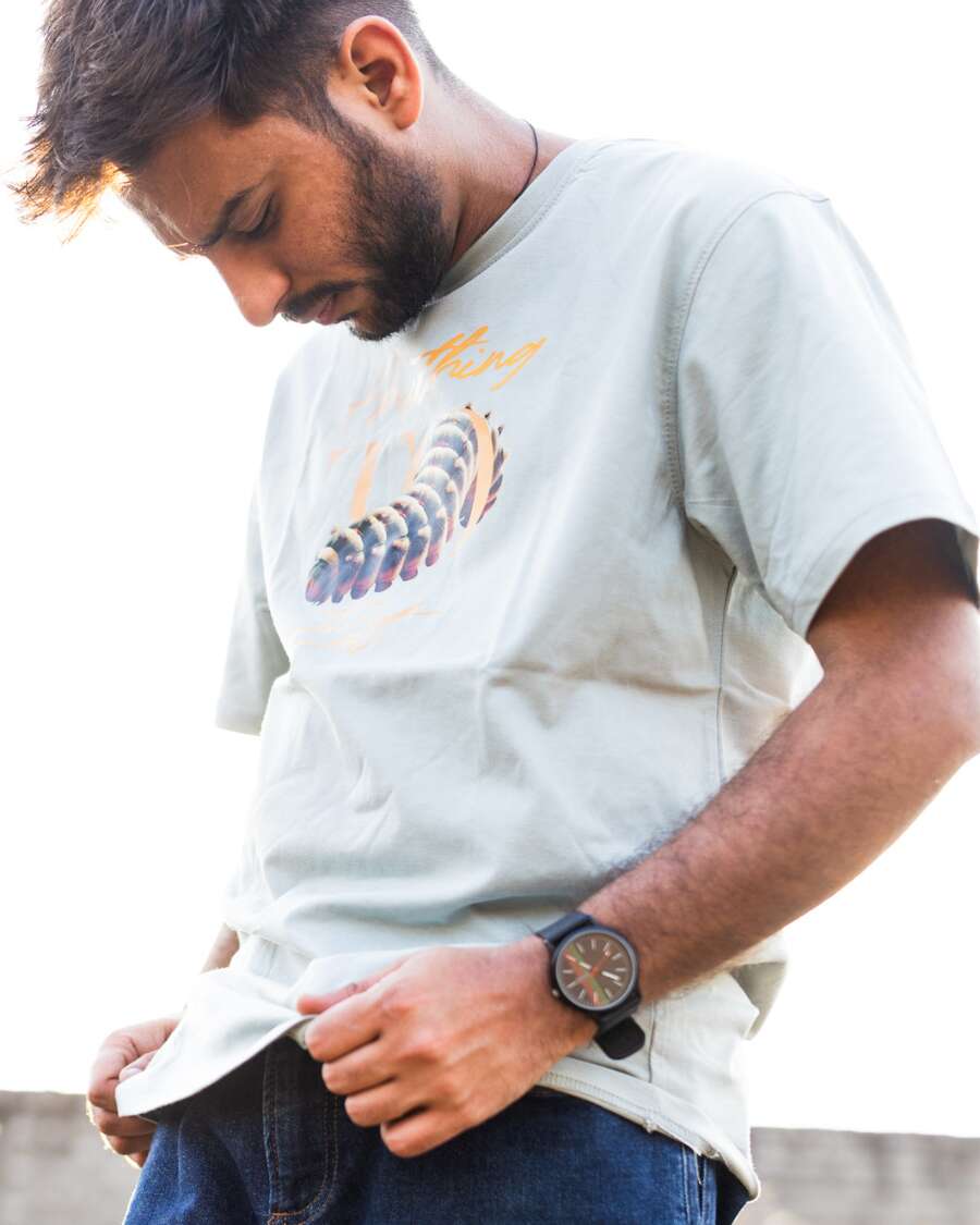 For Life Wildlife Caterpillar Artistic Print Tee - Image 2